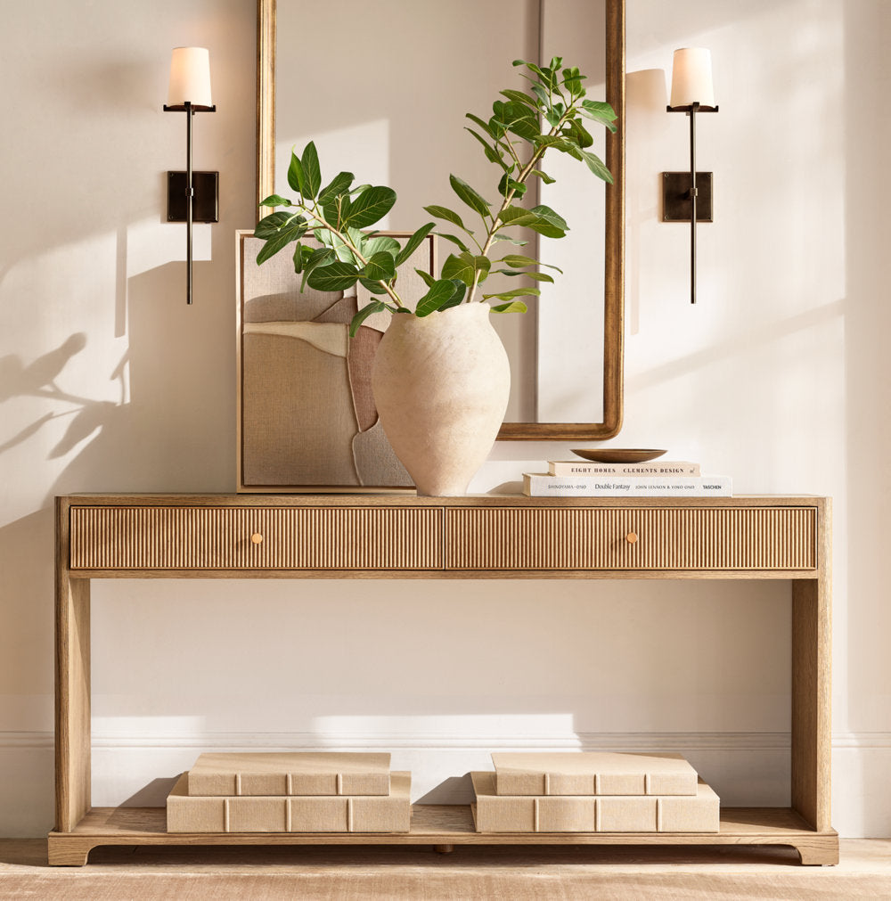 Paurielle Fabric Shade Torch Sconce