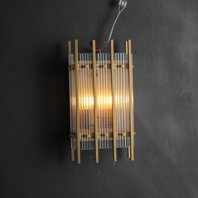 Sun Marco Glass Rectangular Wall Sconce