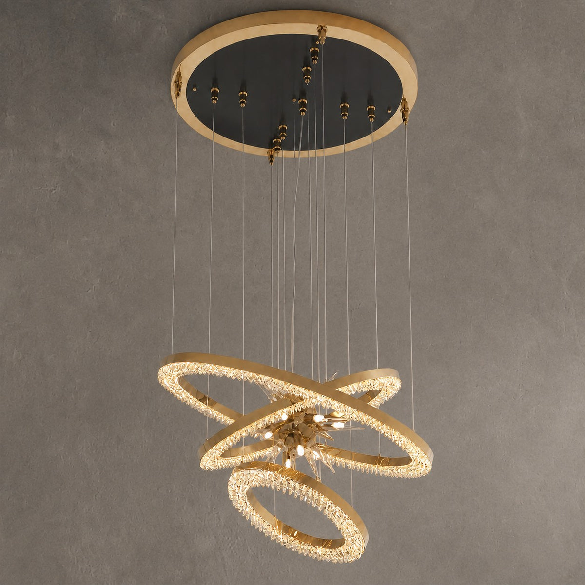 Octagonal Halo Chandelier