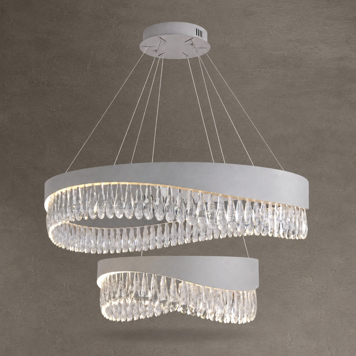 Stagno Crystal Duo Chandelier