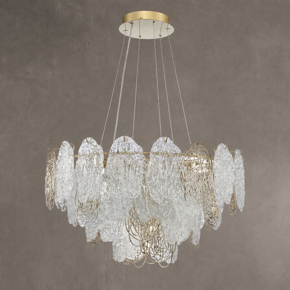 Filo Artisan Glass Round Chandelier
