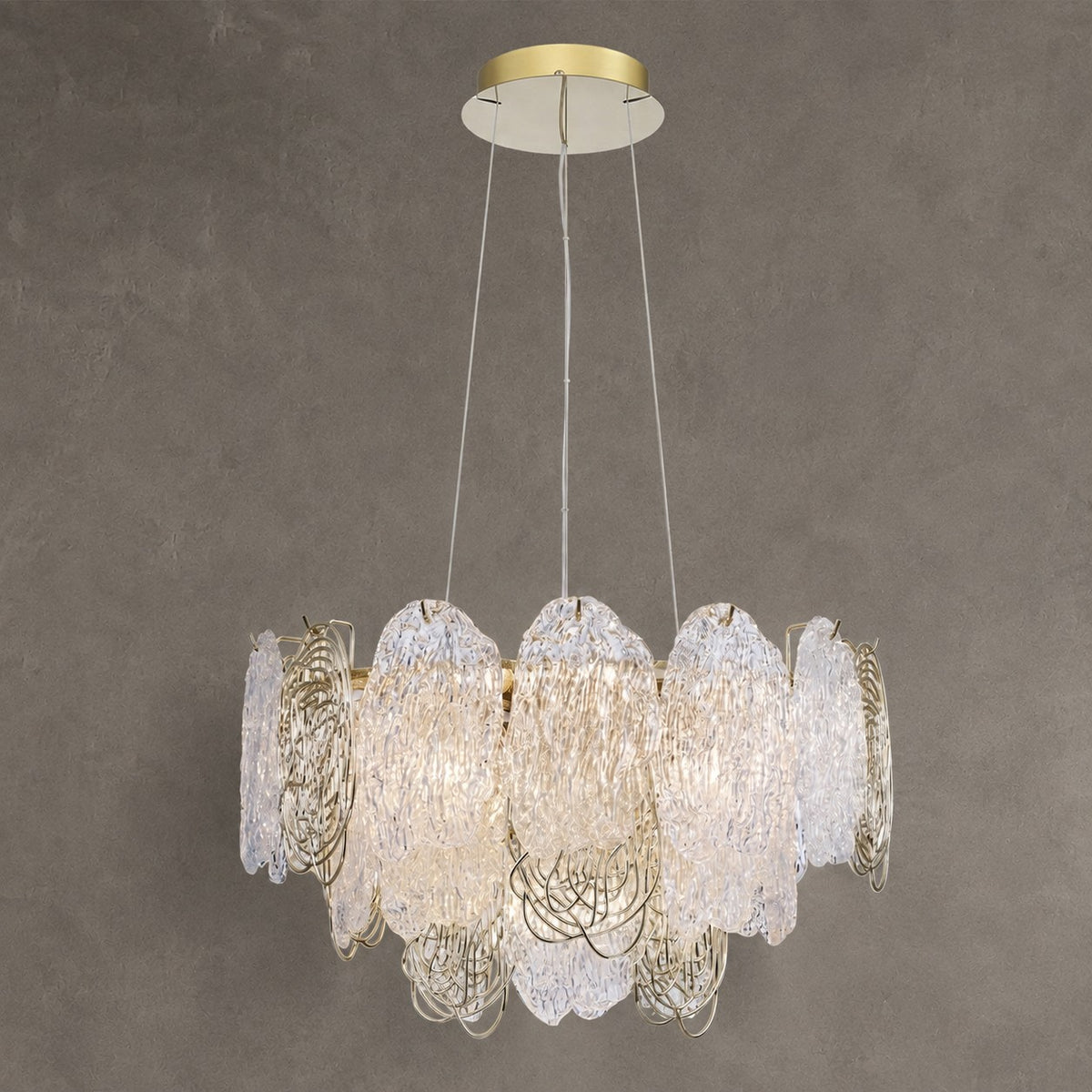 Filo Artisan Glass Round Chandelier