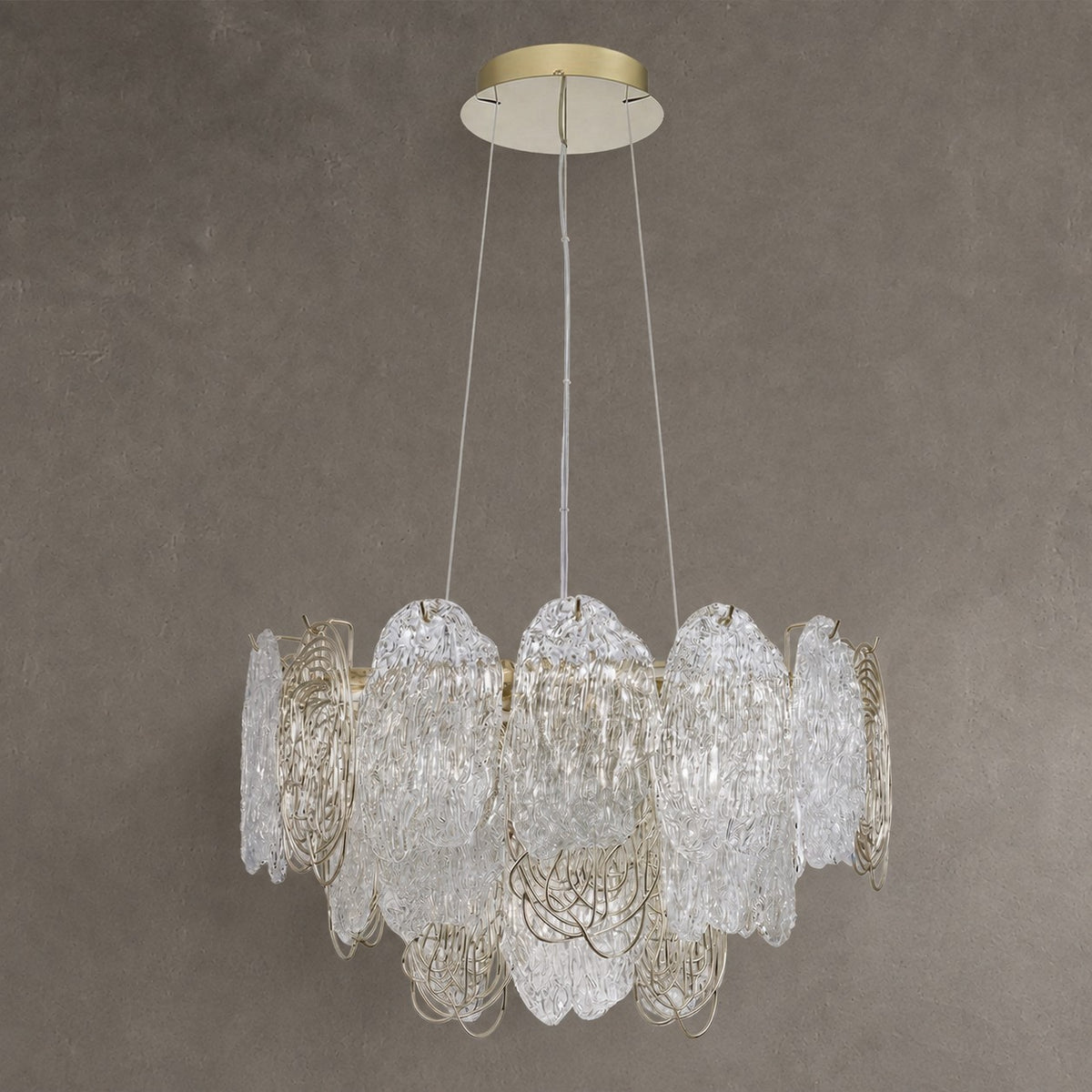 Filo Artisan Glass Round Chandelier