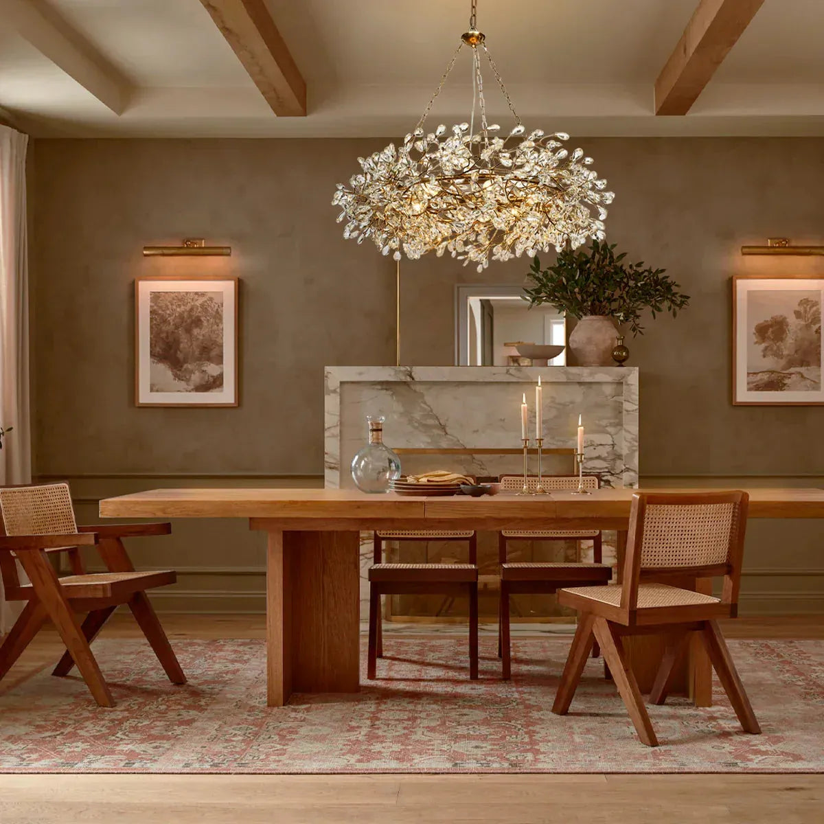 Fiore Crown Chandelier 39" 48" 60"