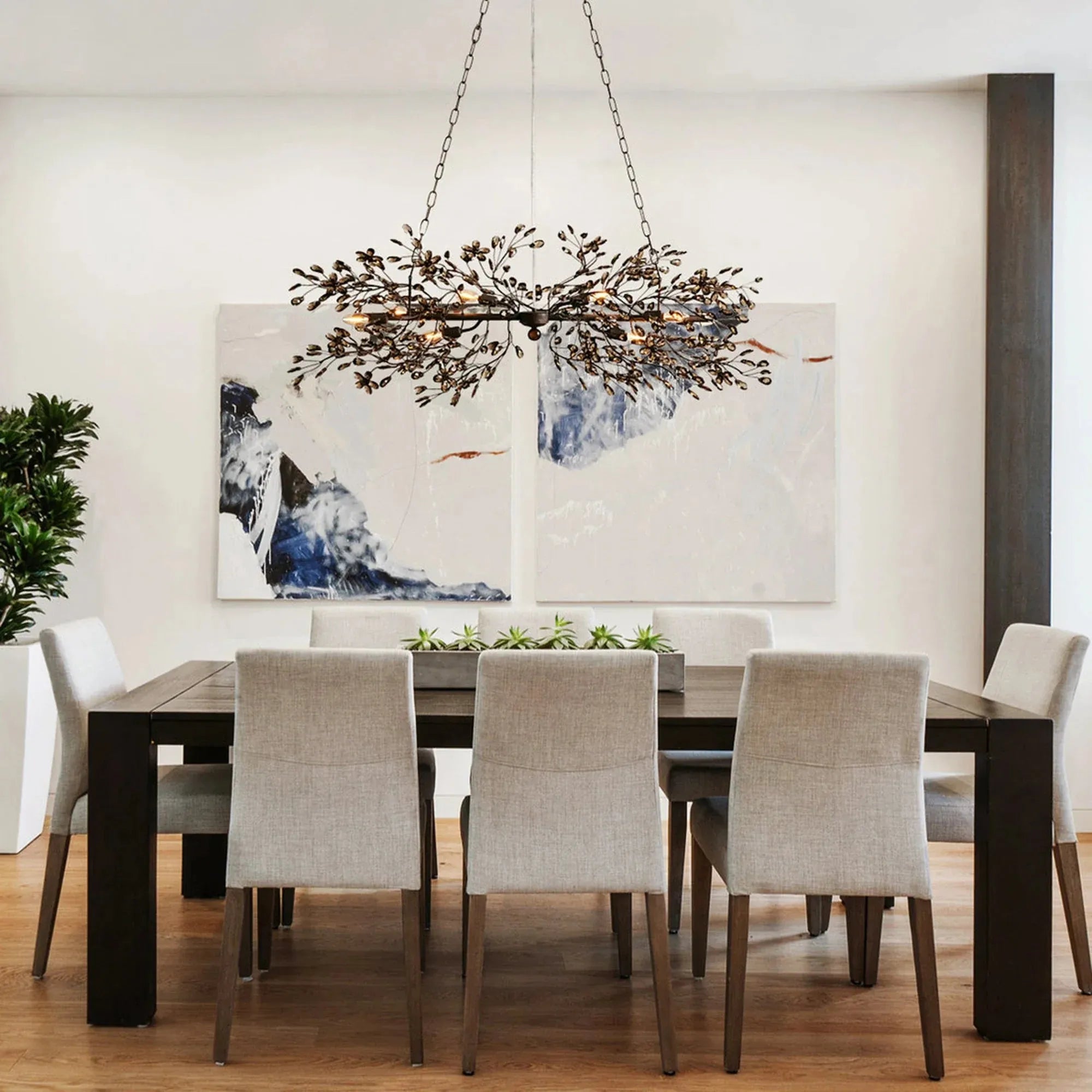 Fiore Linear Chandelier 43"51"68"