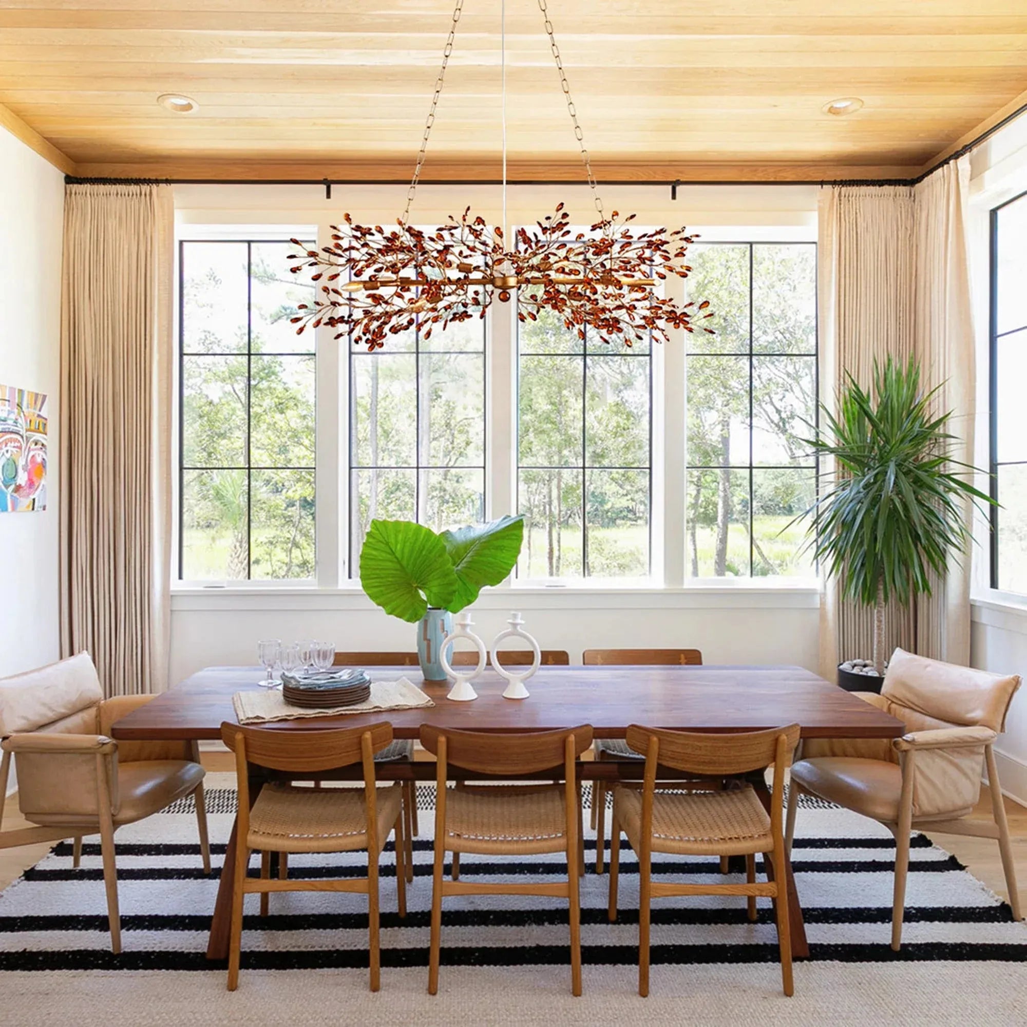 Fiore Linear Chandelier 43"51"68"