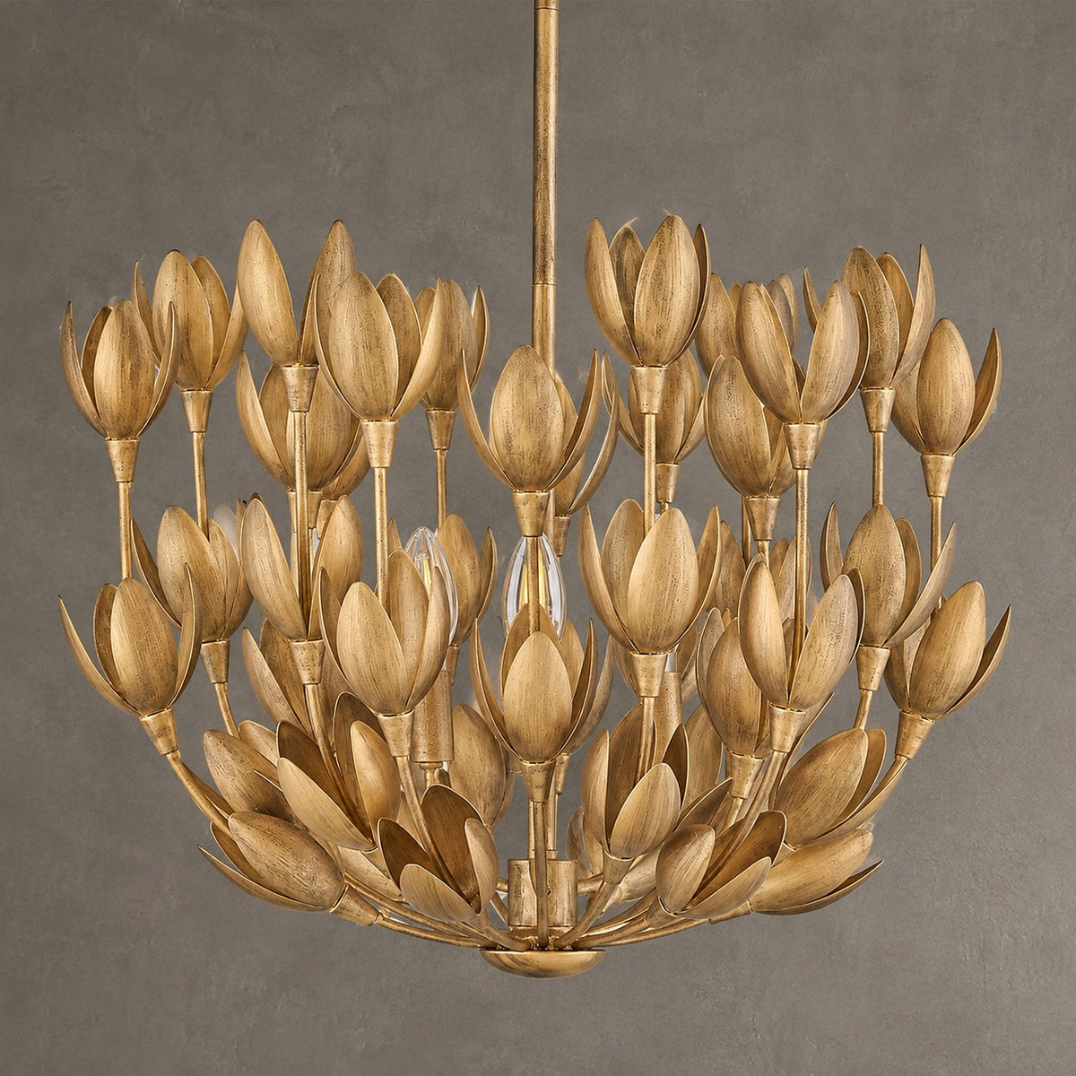 Flora 20 Inch 3-Light LED Chandelier - Delicate Floral Design