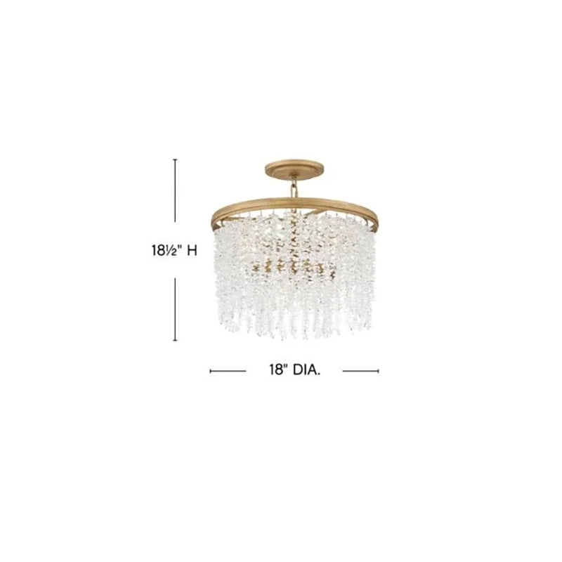 Valley Lamps Vac Crystal 18" Round Chandelier