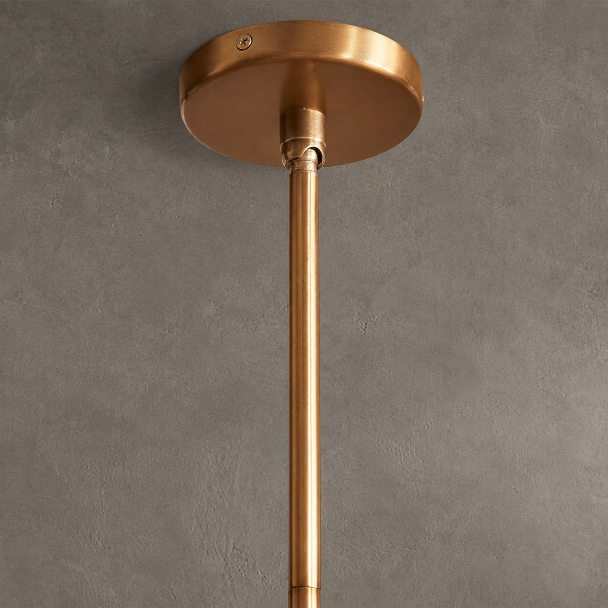 Chandelier  Francis Bubbled Glass Tiered Brass