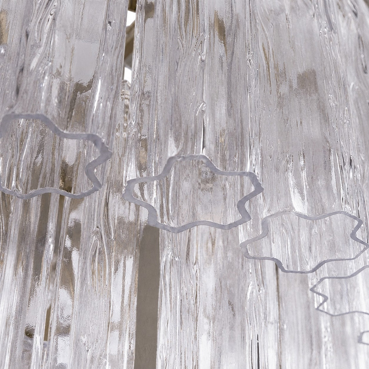 Freccia Treviso Murano Glass Tube Chandelier