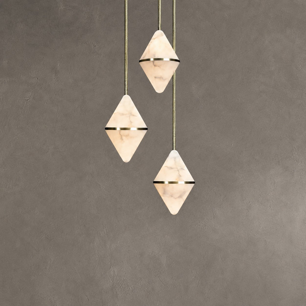 Gem Rectangular Alabaster Chandelier 9