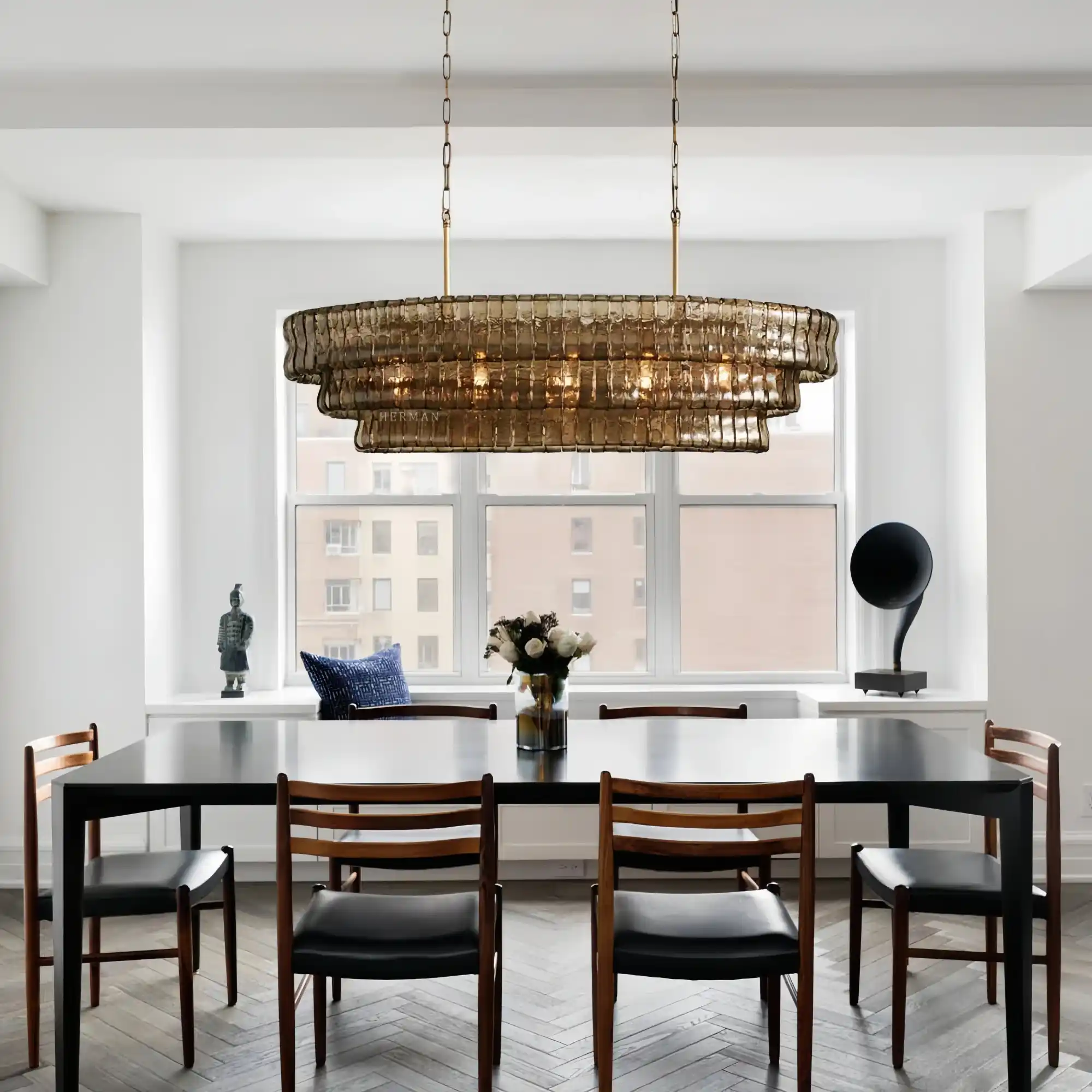 Ghiaccio Oval Chandelier