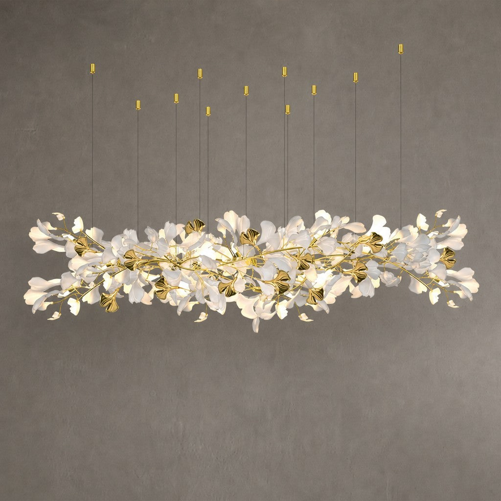 Gingko Ceramic Branch Chandelier Z