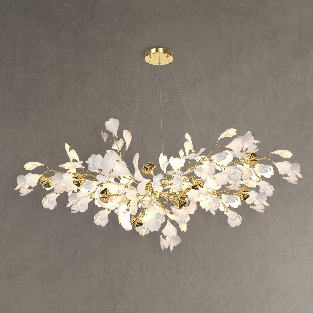 Gingko Ceramic Branch Chandelier Z