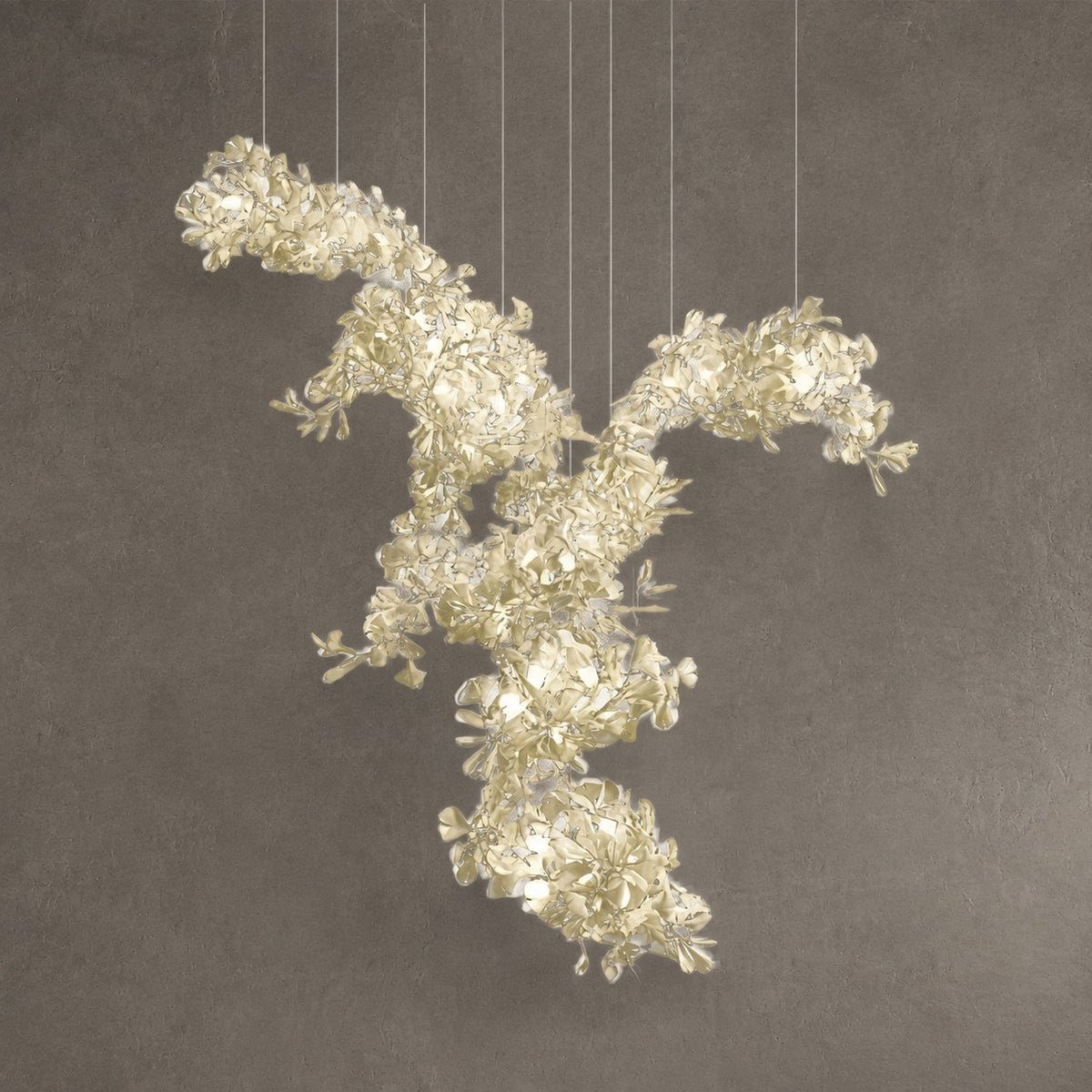 Gingko Ceramics Combination Branch Chandelier