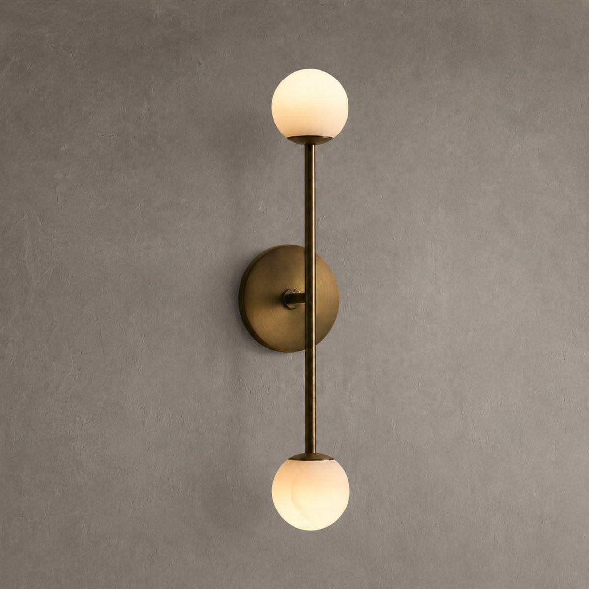 Girouette Alabaster Double Wall Sconce