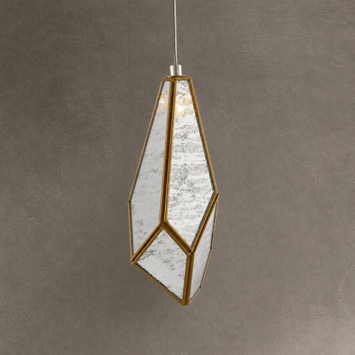 Glass Mirror 36-Light Round Multi-Drop 33'' Chandelier