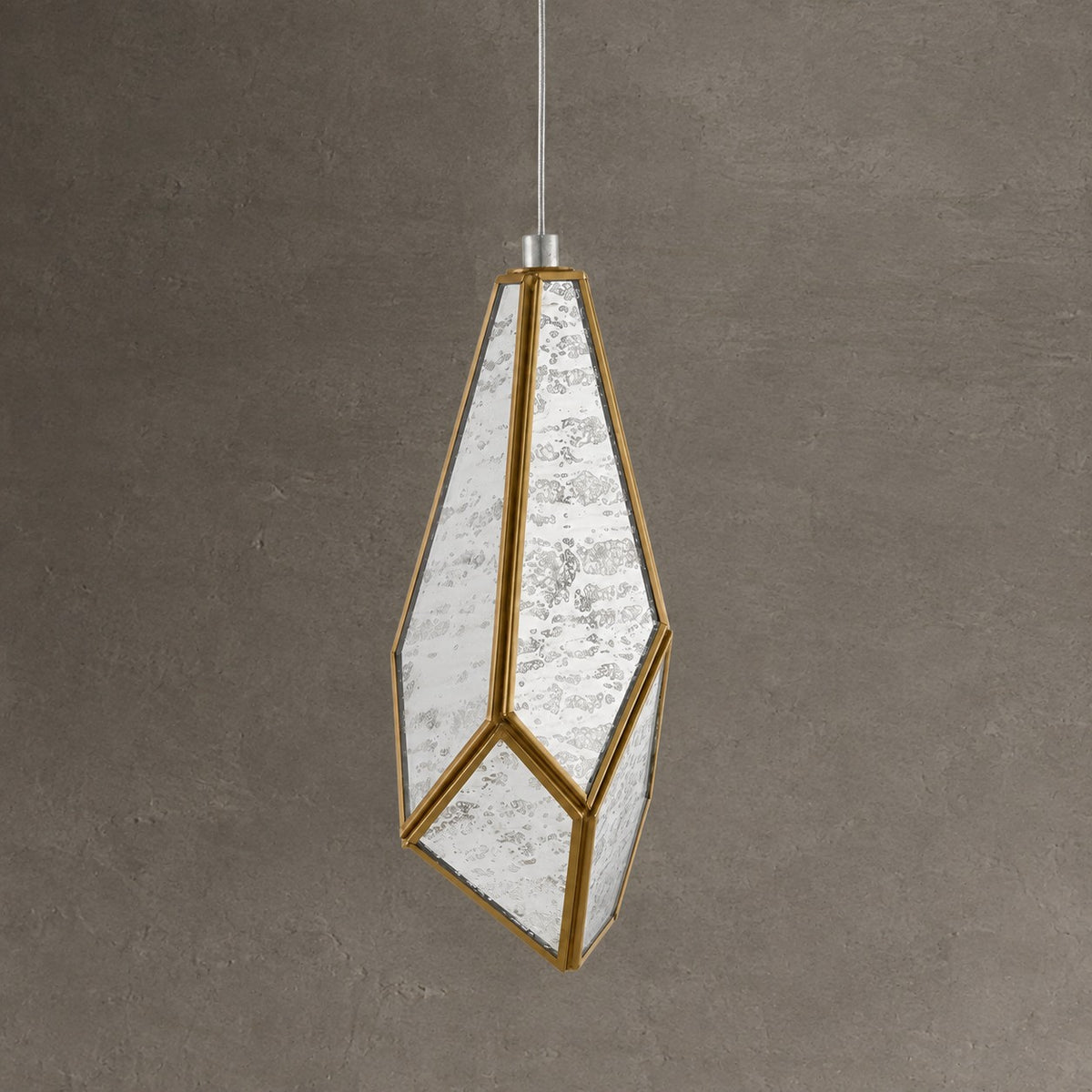 Glass Mirror 36-Light Round Multi-Drop 33'' Chandelier