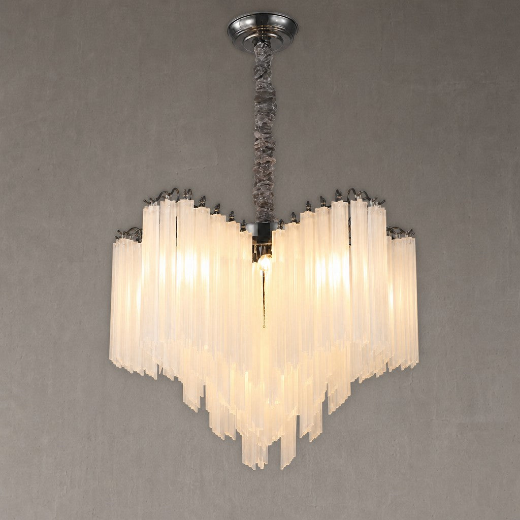 Glass Rod Chandelier