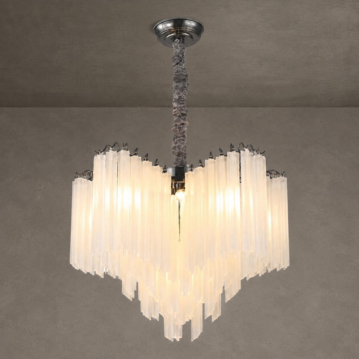 Glass Rod Chandelier