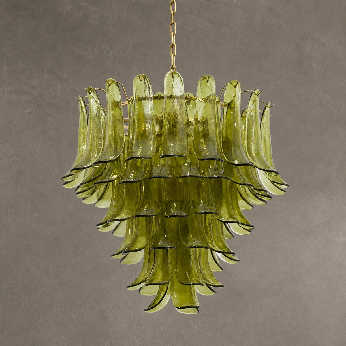 Green Petalo Murano Chandelier