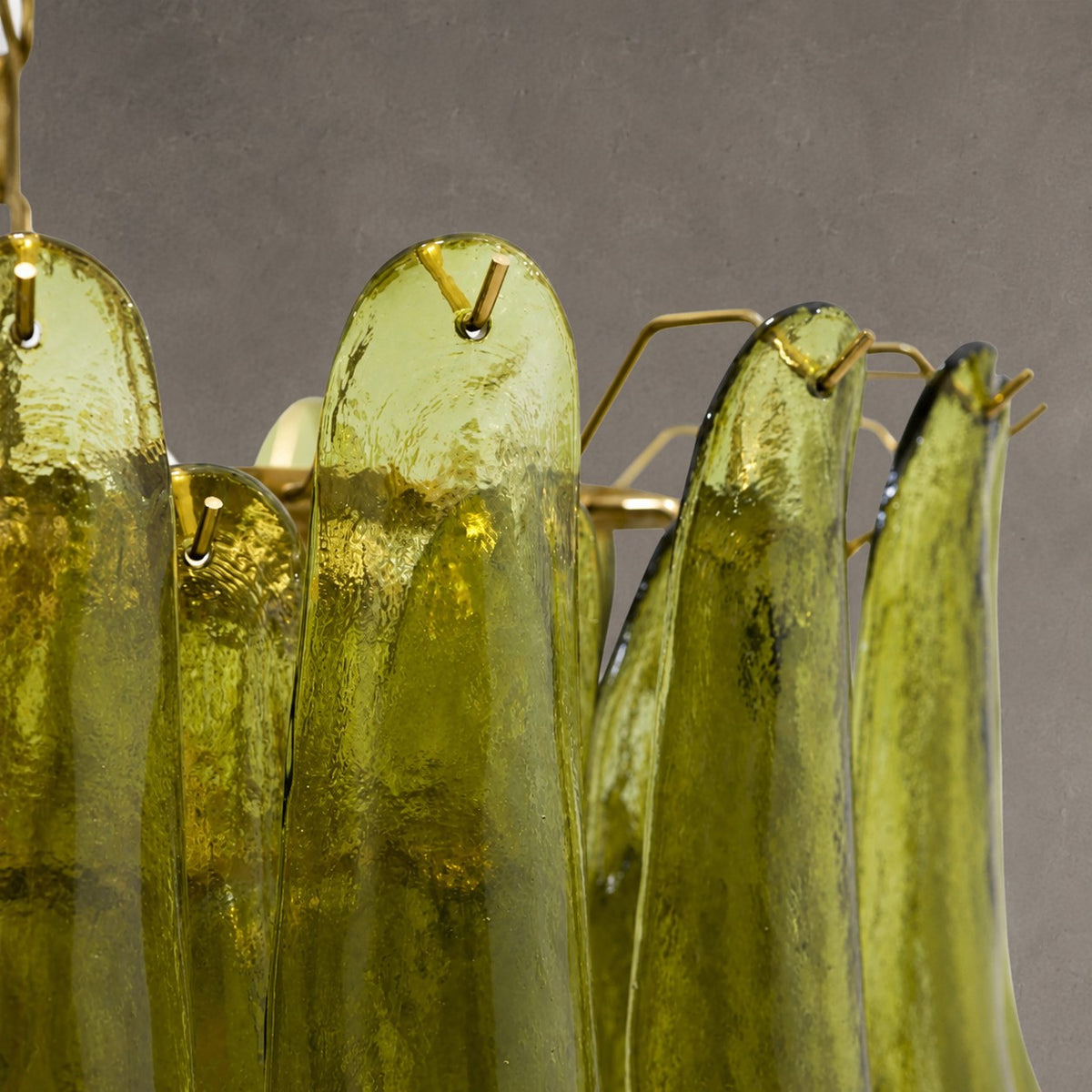 Green Petalo Murano Chandelier