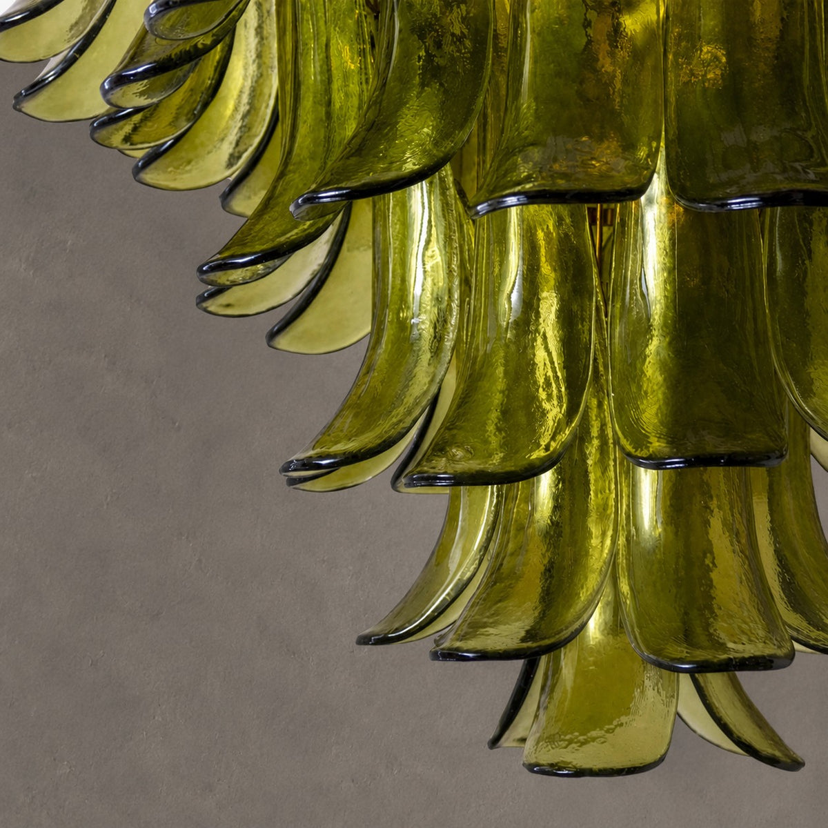Green Petalo Murano Chandelier