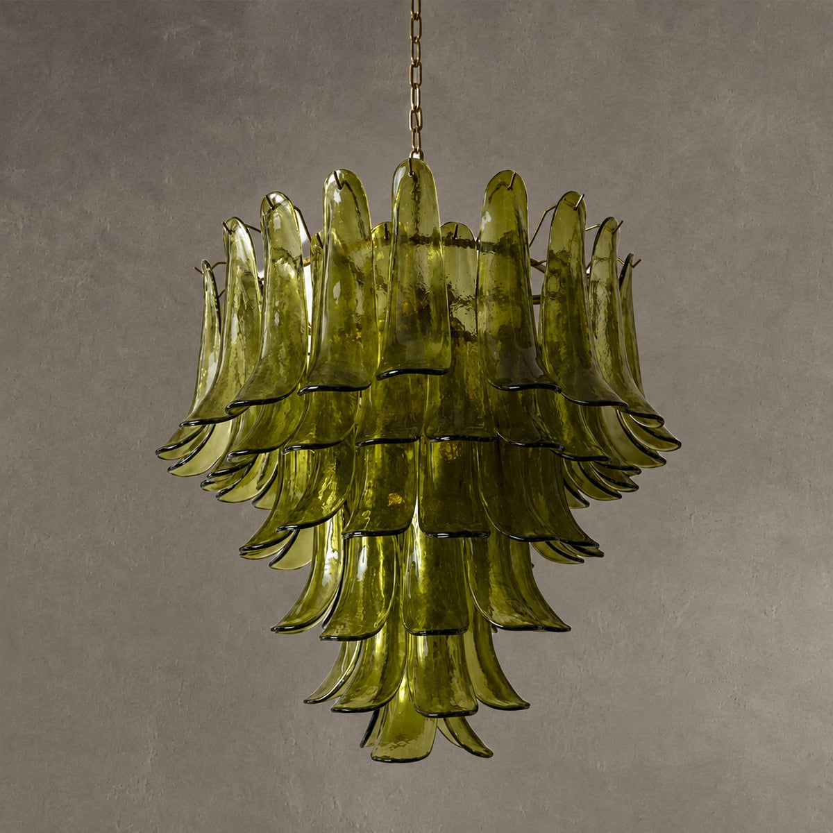 Green Petalo Murano Chandelier