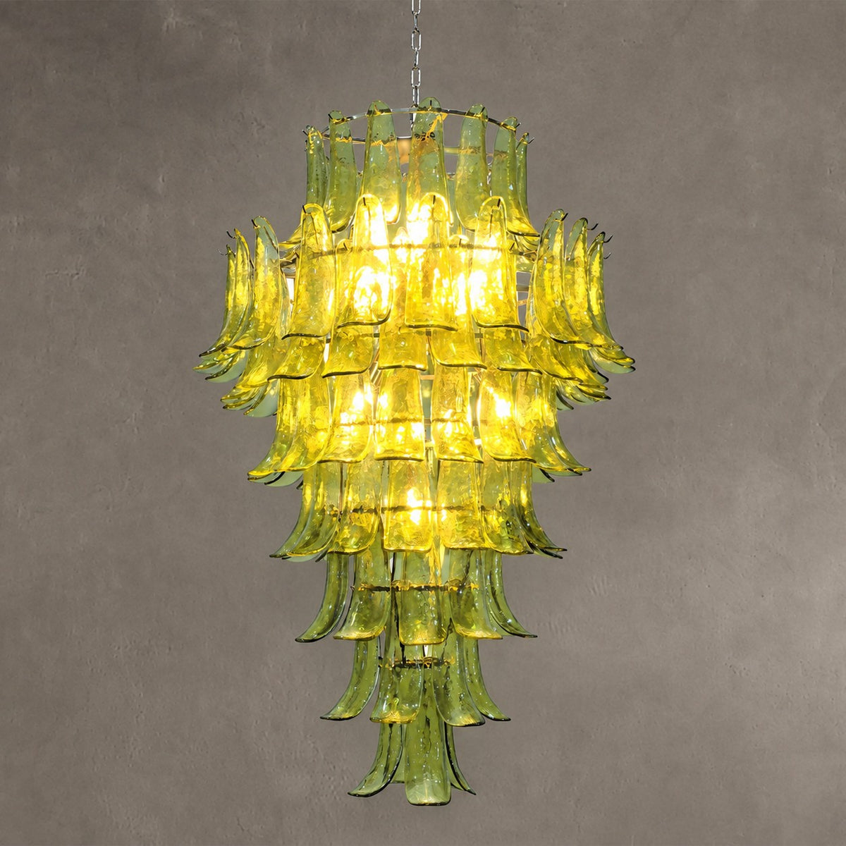 Green Petalo Murano Chandelier
