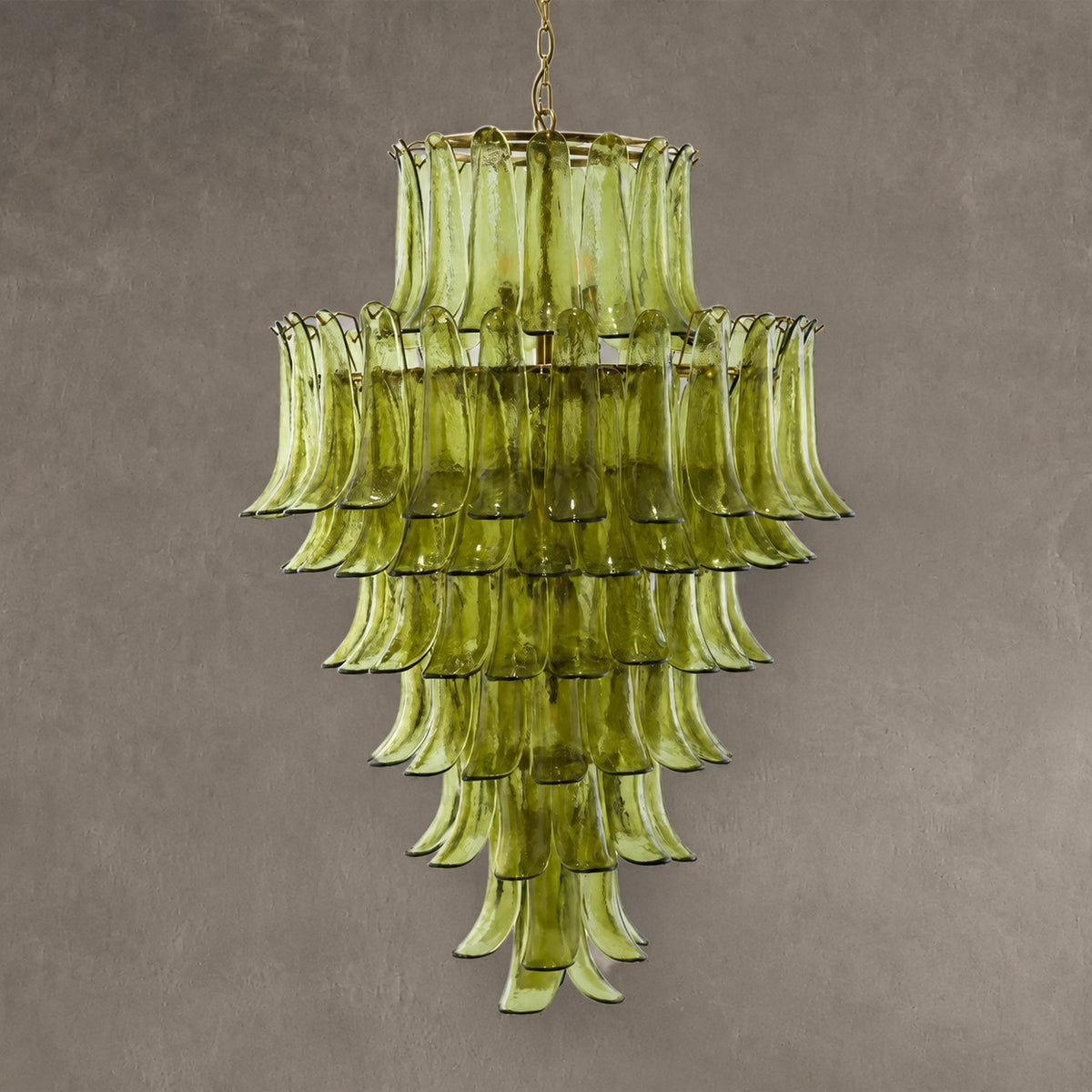 Green Petalo Murano Chandelier