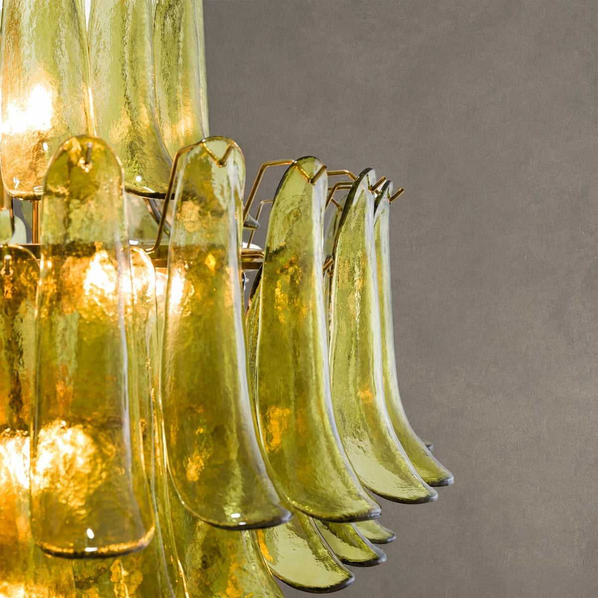 Green Petalo Murano Chandelier