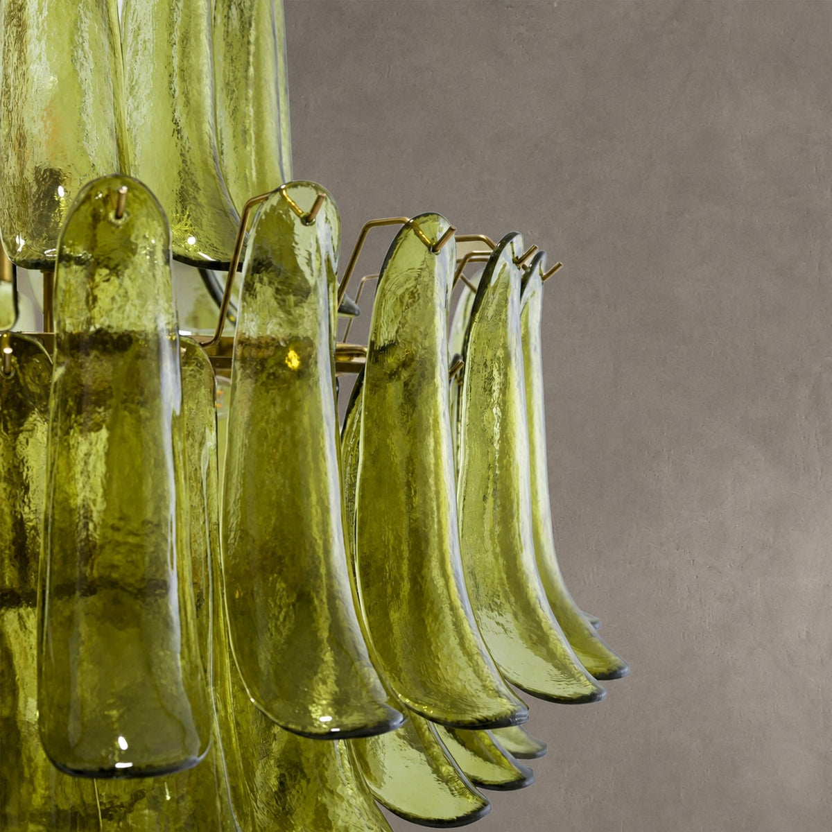 Green Petalo Murano Chandelier