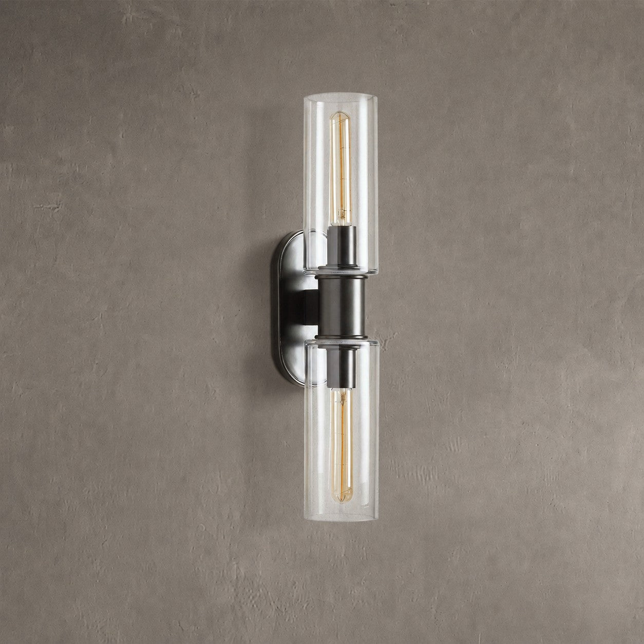 Kelvridge 2-Light Wall Sconce in Clear