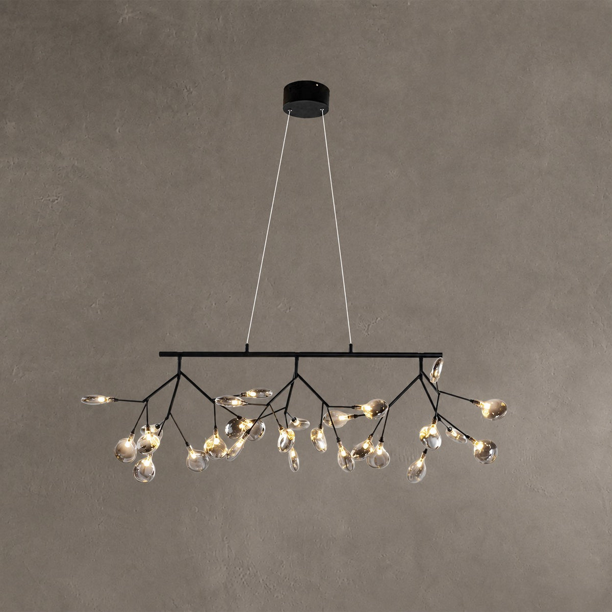 Hazel Smoke Acrylic Branch Chandelier