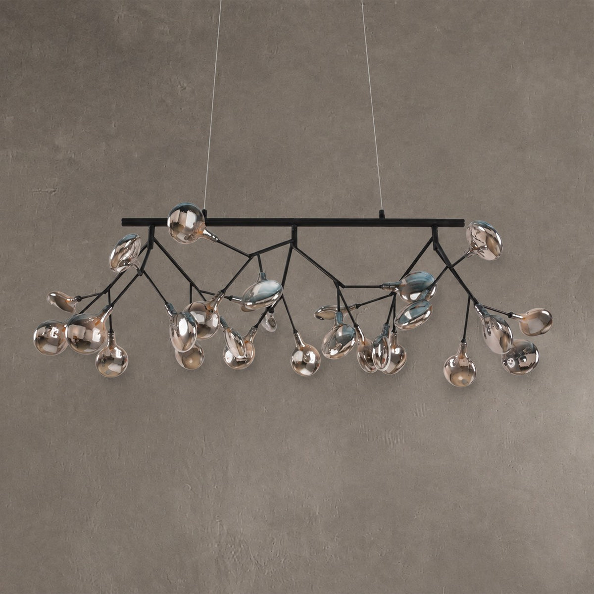 Hazel Smoke Acrylic Branch Chandelier