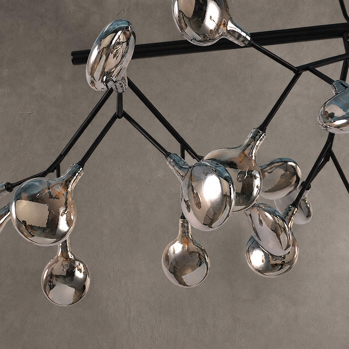 Hazel Smoke Acrylic Branch Chandelier