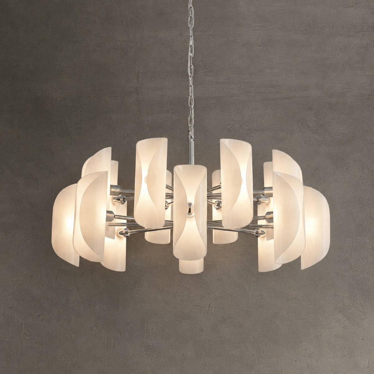 Helena Glamorous Glass Light Pendant 39"