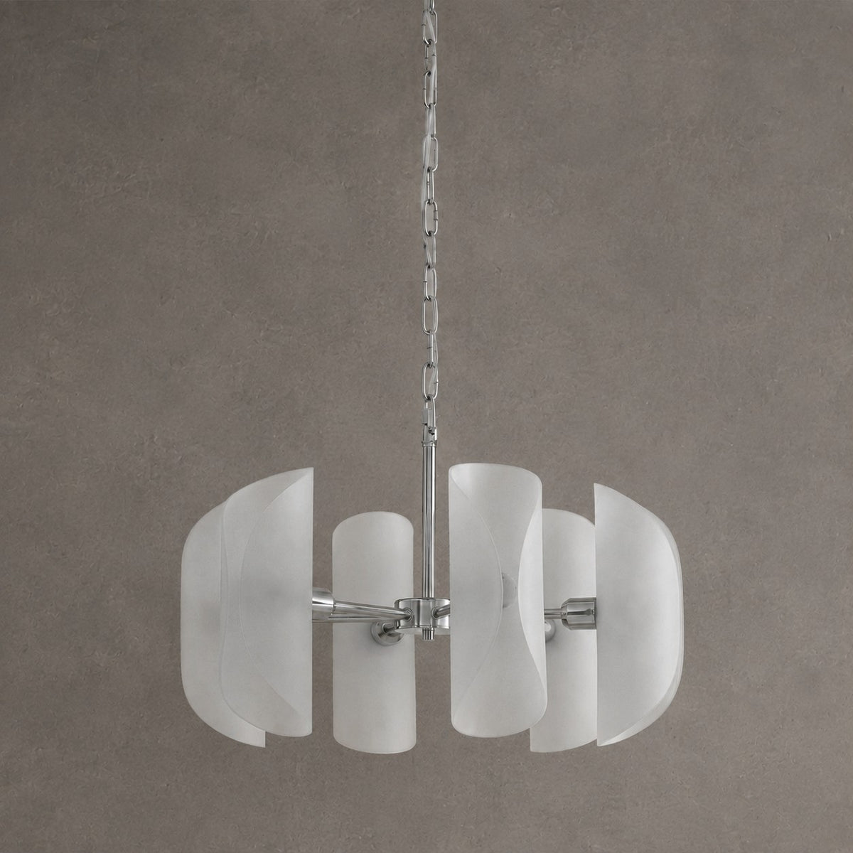Helena Modern Chrome Glass Pendant Light