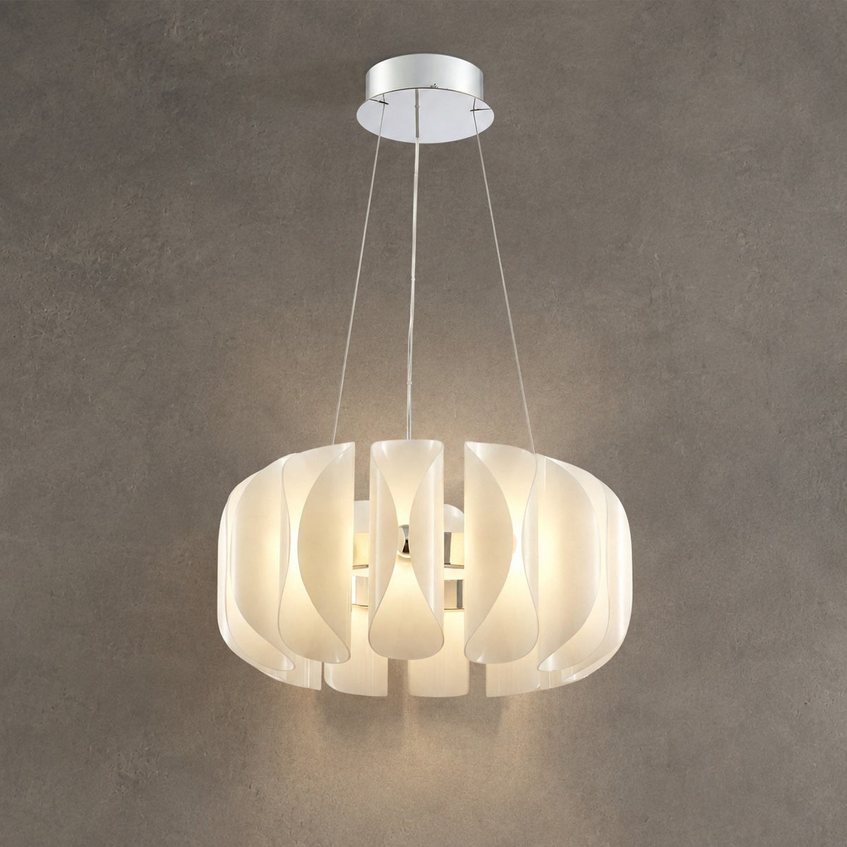 Helena Modern Glass Round Chandelier