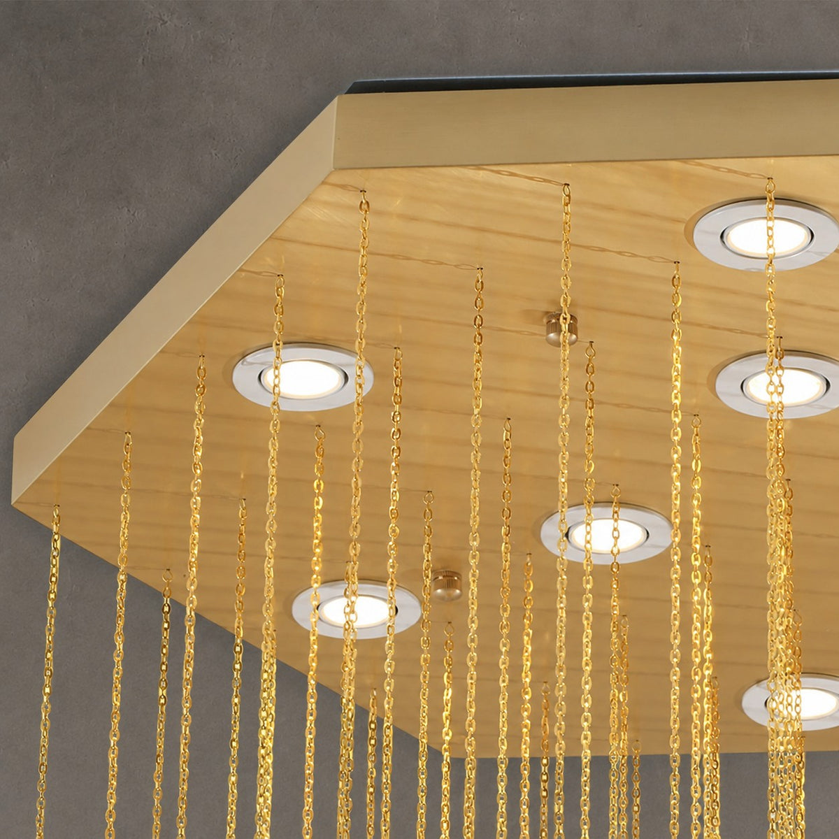 Hexa Alabaster Cascade Chandelier