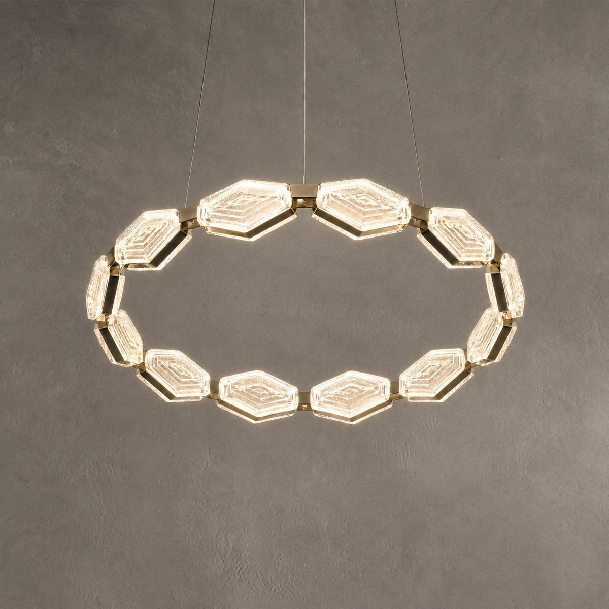 Hexon Foyer Chandelier Contemporary