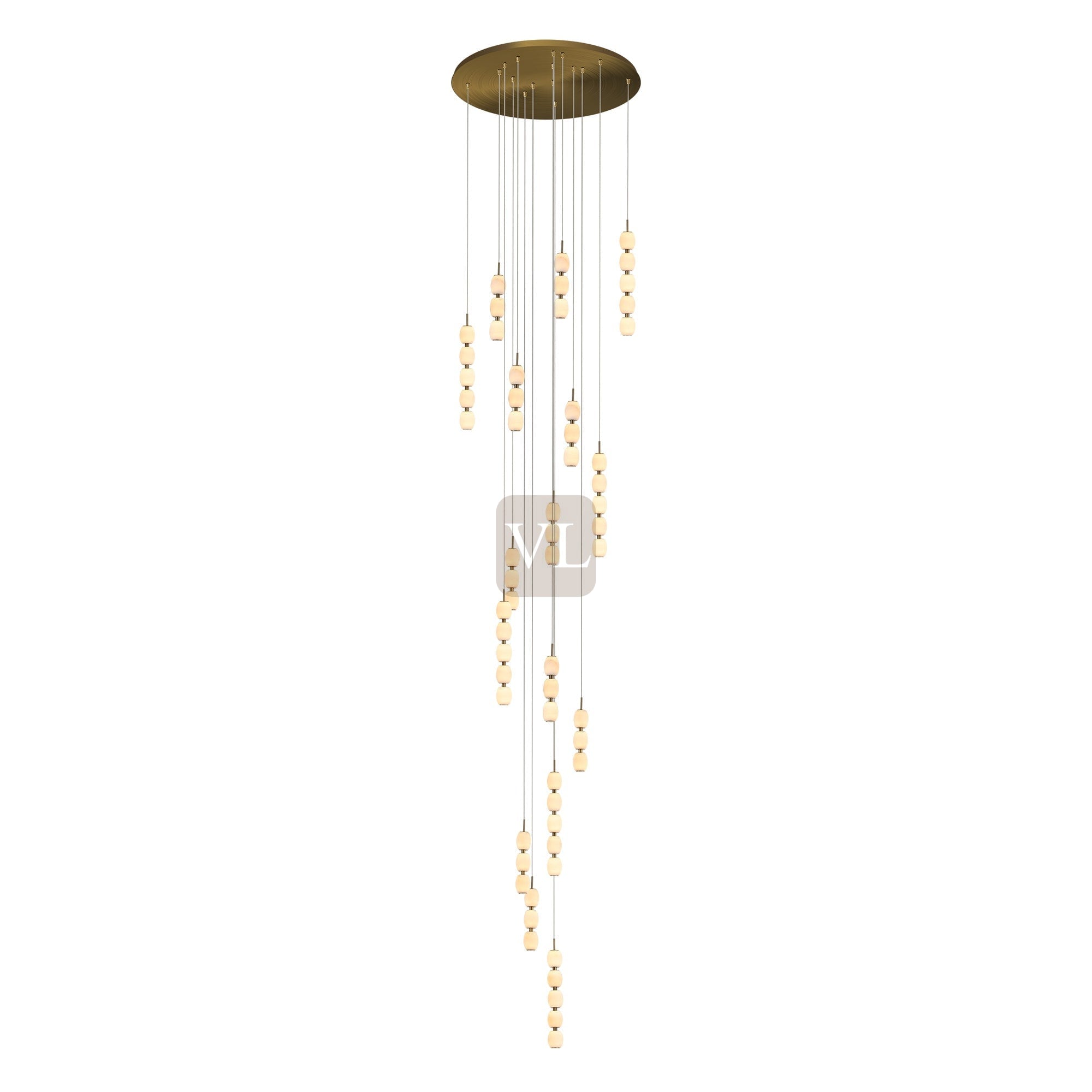 Alabaster Bead LED Pendant Light