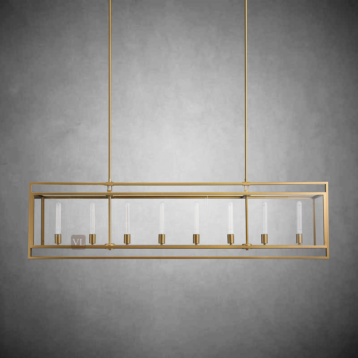 Verao Glass Rectangular Chandelier