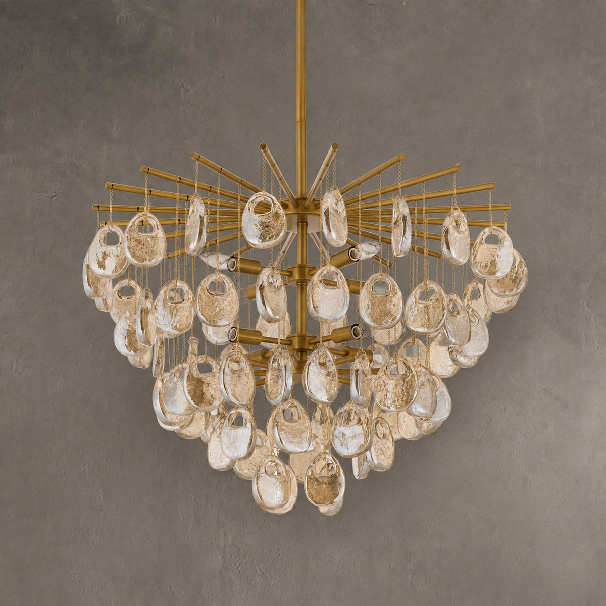 Jacqueline Seedy Glass Chandelier