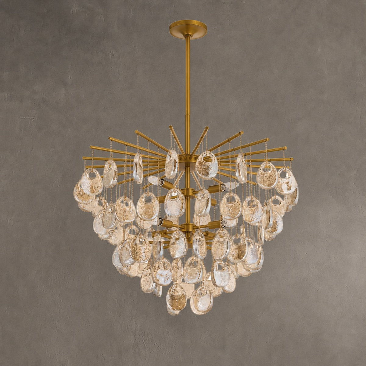 Jacqueline Seedy Glass Chandelier