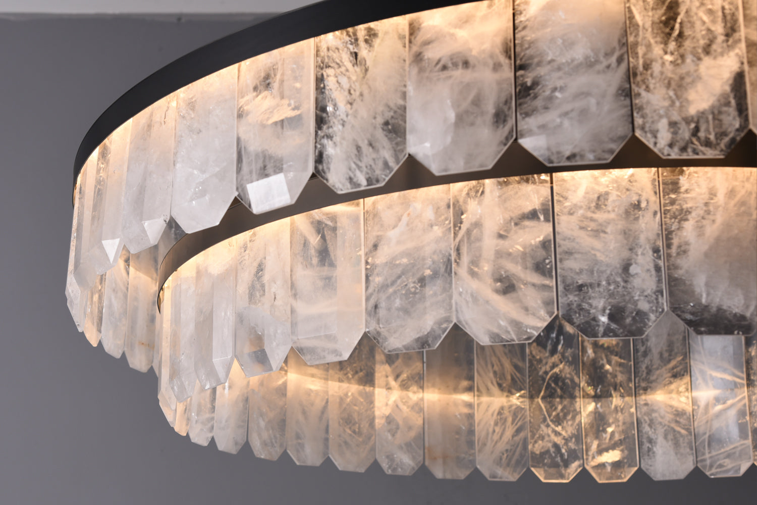 Rolantis Double Rock Crystal Chandelier