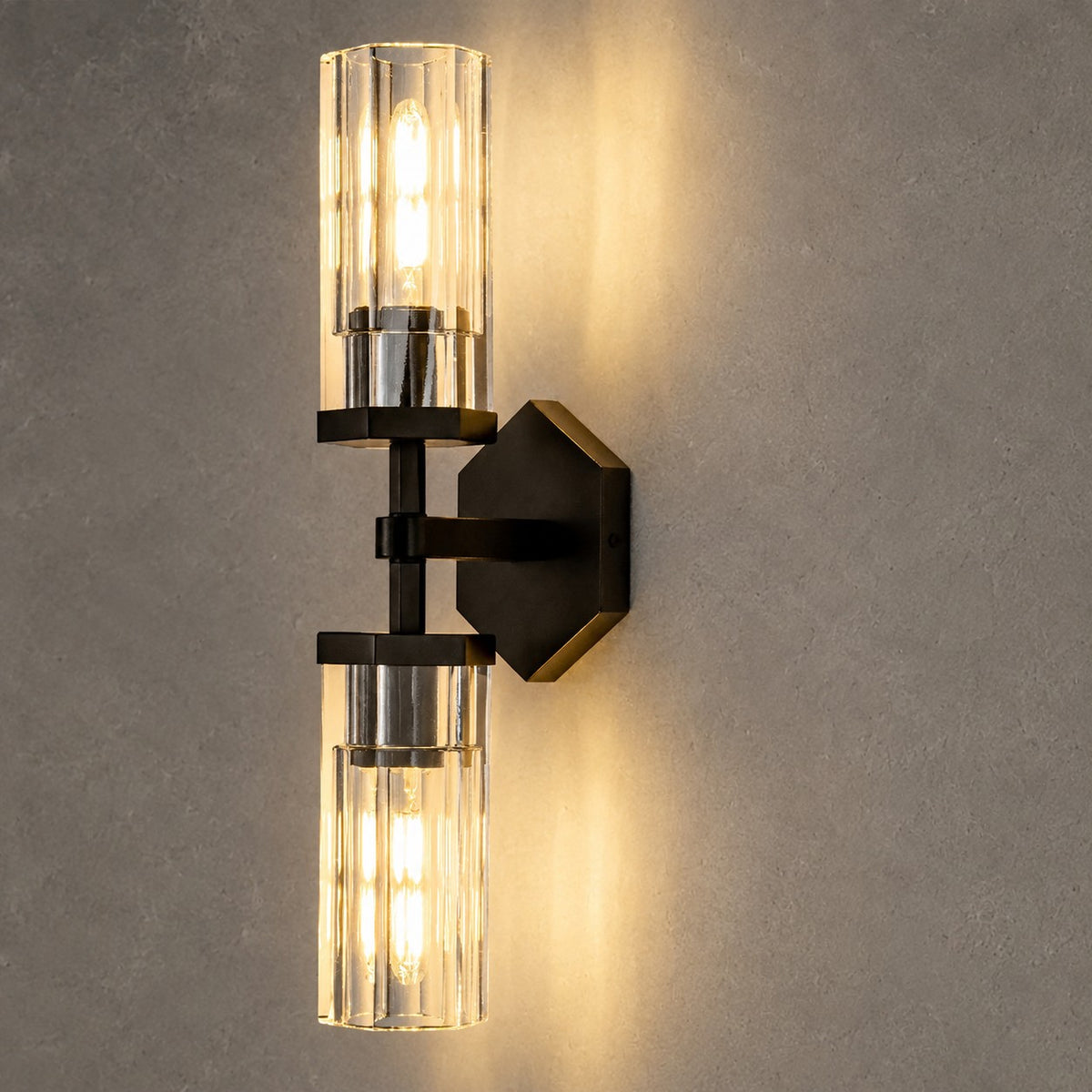 Lirael Hexagonal Linear Short Wall Sconce