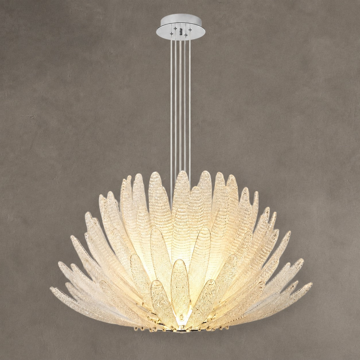 Chandelier Orchid Glass Calista