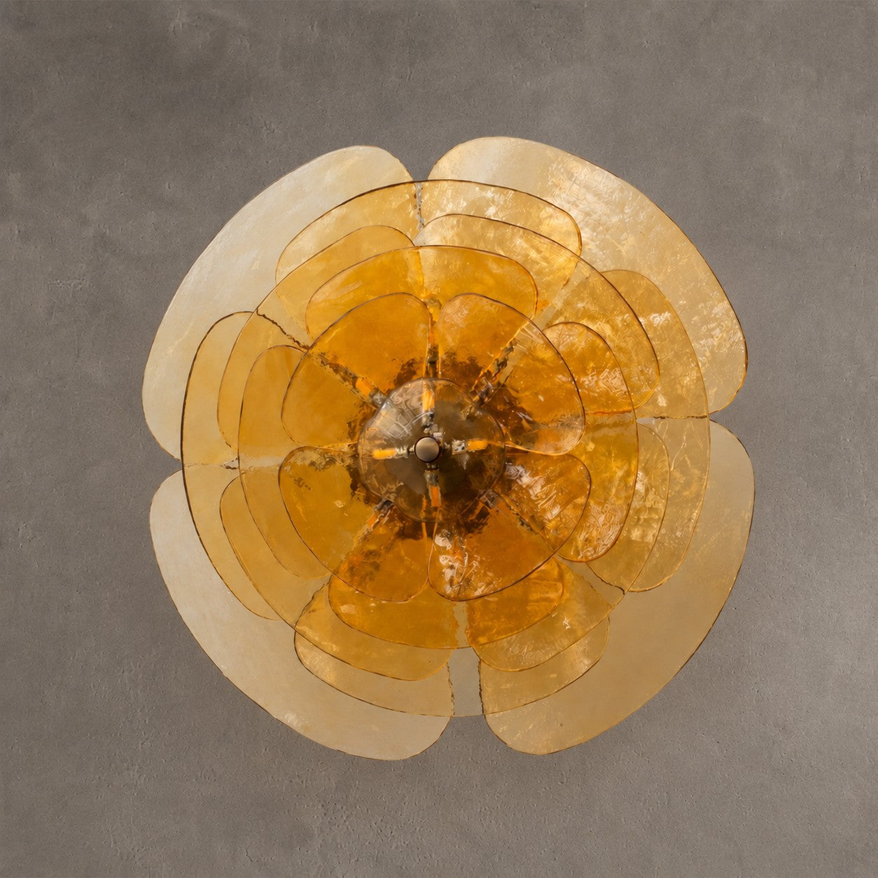 Petal Cascade  Living Room & Dining Room Chandelier  Artisan Murano Style