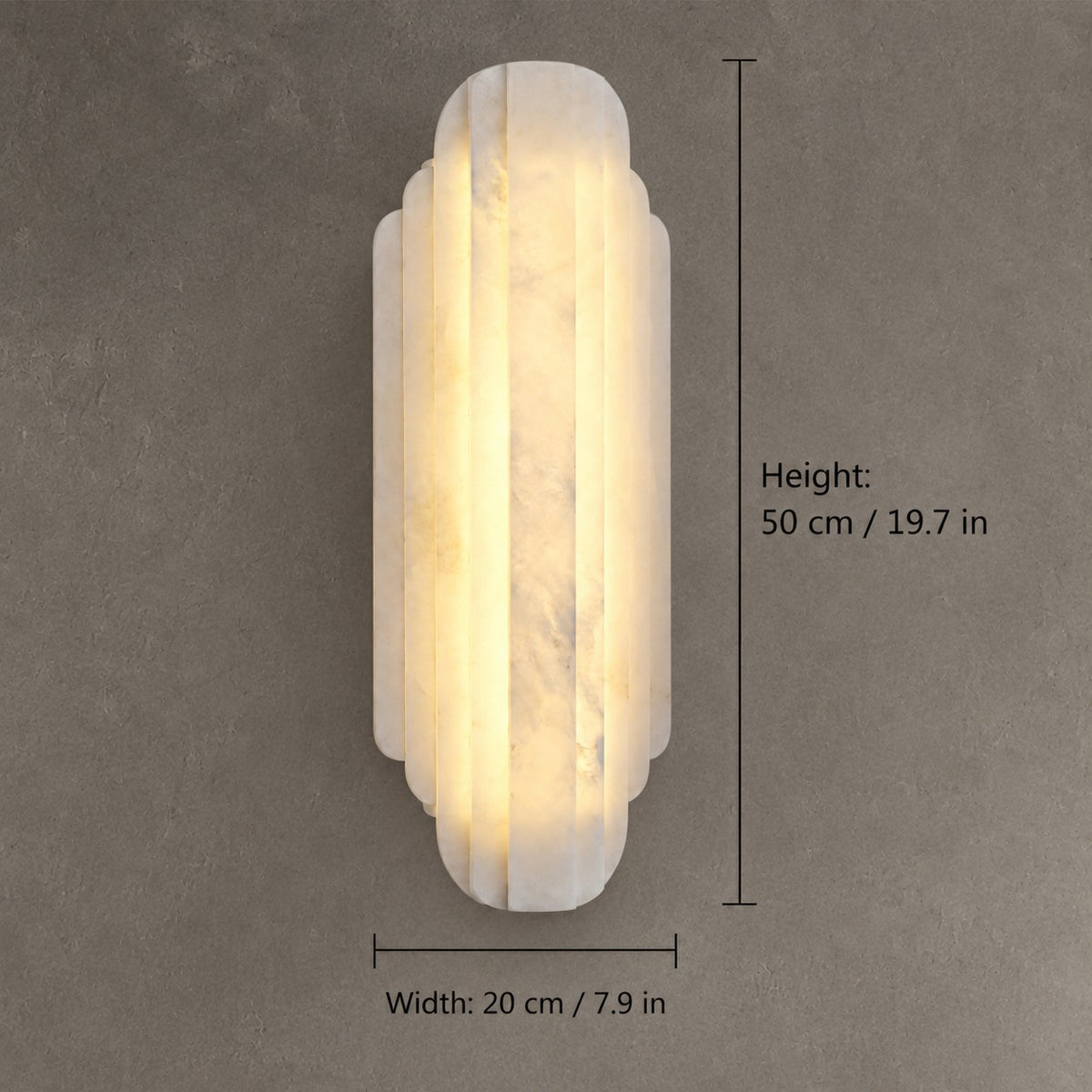 Arcelis  Living Room Wall Sconce  Spanish Alabaster Art Deco